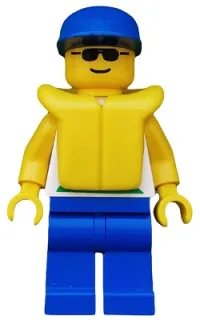 LEGO Divers - Boatie 1, Blue Cap, Life Jacket minifigure