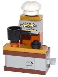 LEGO Stove with Sticker minifigure