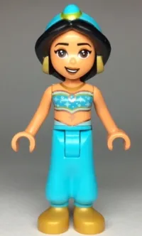 LEGO Jasmine - Pearl Gold Shoes, Sparkles on Top minifigure