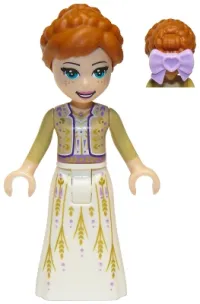 LEGO Anna - White Dress, Tan Shrug, Bow minifigure