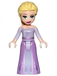 LEGO Elsa - Lavender and Medium Lavender Dress minifigure