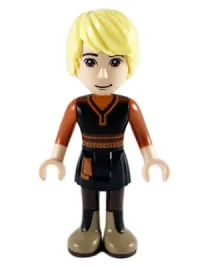 LEGO Kristoff - Black Tunic, Dark Orange Shirt, Dark Tan Boots minifigure