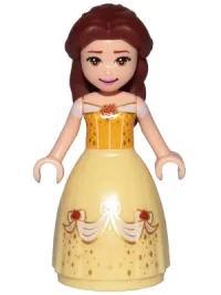 LEGO Belle - Dress with Red Roses, White Sleeves minifigure