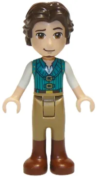 LEGO Flynn Rider - Dark Turquoise Vest minifigure