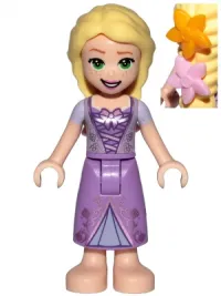 LEGO Rapunzel with 2 Flowers in Hair minifigure