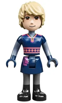 LEGO Kristoff - Dark Blue Tunic, Black Boots and Sand Blue Sleeves minifigure