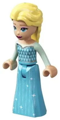 LEGO Elsa - Medium Azure Skirt without Cape minifigure