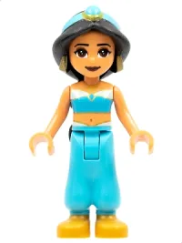 LEGO Jasmine - Pearl Gold Shoes, Plain Top minifigure