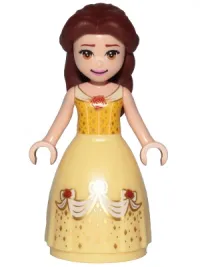 LEGO Belle - Dress with Red Roses, no Sleeves, Closed Mouth Smile minifigure