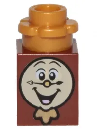LEGO Cogsworth (1 x 1 Brick with Plate, Round 1 x 1 with Flower Edge) minifigure