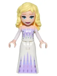 LEGO Elsa - White and Lavender Dress minifigure