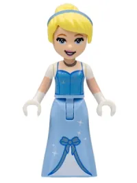 LEGO Cinderella - Dress with Stars and Bow, Medium Blue Top minifigure