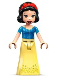 LEGO Snow White - Bodice with Seam, Skirt with Bright Light Orange Vine and Leaves minifigure