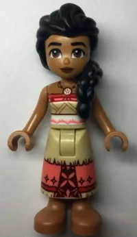 LEGO Sina - Red and Tan Top with Tan and Coral Long Skirt minifigure