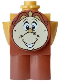 LEGO Cogsworth - Printed Face with Teeth, Log Profile Body minifigure