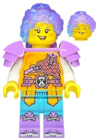LEGO Izzie (Isabel Christina Garcia) - Medium Lavender Shoulder Pads minifigure