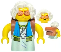 LEGO Mrs. Castillo - Reddish Brown Backpack minifigure