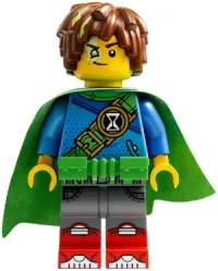 LEGO Mateo - Bright Green Utility Belt and Cape minifigure
