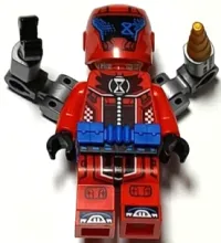 LEGO Cooper - Red Racing Suit, Blue Utility Belt, Helmet, Robot Arms minifigure