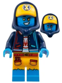 LEGO Logan - Dark Blue Hoodie, Bright Light Orange Cap minifigure