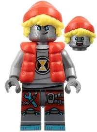 LEGO Cooper - Robot with Red Cap and Puffer Vest minifigure