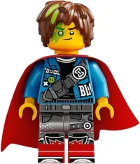LEGO Mateo - Dark Azure Jacket, Red Cape minifigure