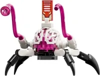 LEGO Cyber Brain Spider - 4 Legs, Magenta Appendages minifigure