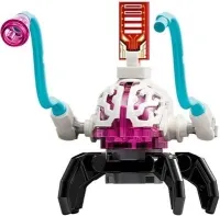 LEGO Cyber Brain Spider - 4 Legs, Medium Azure Appendages, Black Claws minifigure