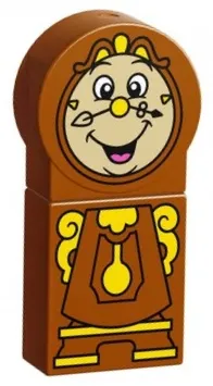 LEGO Duplo Figure, Disney Princess, Cogsworth with Yellow Pendulum minifigure