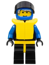 LEGO Extreme Team - Blue, Blue Helmet Plain, Life Jacket minifigure