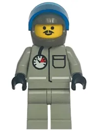 LEGO Extreme Team - Gray with Dark Gray Helmet minifigure