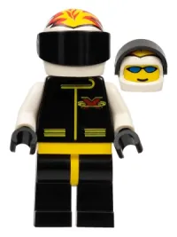 LEGO Extreme Team - White, White Flame Helmet minifigure