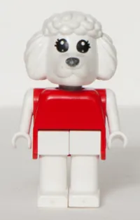 LEGO Fabuland Figure Poodle with Black Eyes minifigure