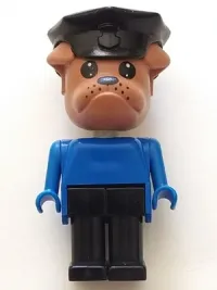 LEGO Fabuland Figure Bulldog 1 with Police Hat minifigure