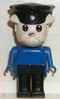 LEGO Fabuland Figure Bulldog 2 with Police Hat minifigure