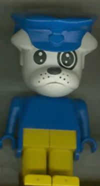 LEGO Fabuland Figure Bulldog 3 with Police Hat minifigure