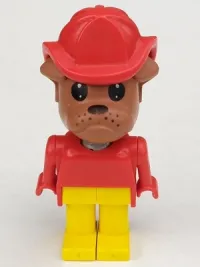 LEGO Fabuland Figure Bulldog 6 with Fire Helmet minifigure