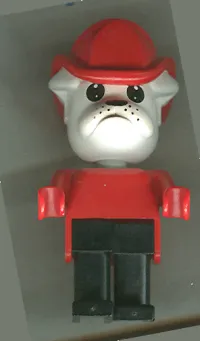 LEGO Fabuland Figure Bulldog 8 with Fire Helmet minifigure