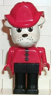 LEGO Fabuland Figure Bulldog 9 with Fire Helmet minifigure