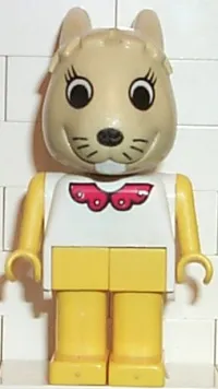 LEGO Fabuland Figure Bunny 4 - Collar Pattern minifigure