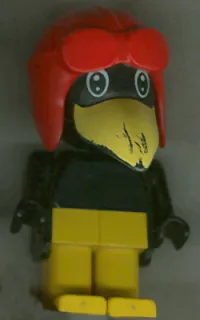LEGO Fabuland Figure Crow 1 with Aviator Helmet and Black Eyes minifigure