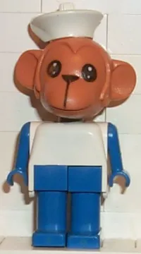 LEGO Fabuland Figure Monkey 3 with White Hat minifigure