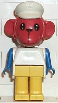 LEGO Fabuland Figure Monkey 6 with White Hat minifigure