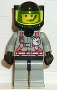 LEGO Fire - City Center 2, Light Gray Legs with Black Hips, Black Breathing Helmet, Air Tanks minifigure