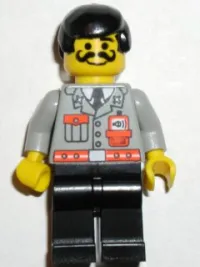 LEGO Fire - City Center 1, Black Legs, Black Male Hair minifigure