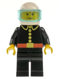 LEGO Fire - Classic, White Helmet, Trans-Light Blue Visor minifigure