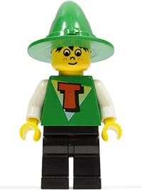 LEGO FreeStyle Timmy with Black Legs and Green Wizard / Witch Hat minifigure