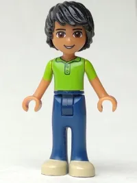 LEGO Friends Matthew, Dark Blue Trousers, Lime Polo Shirt minifigure