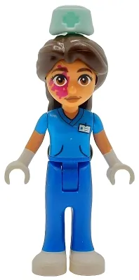 LEGO Friends Eniko - Dark Azure Shirt, Blue Trousers, Nurse Hat minifigure