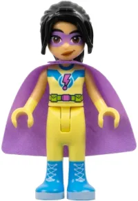 LEGO Friends Liann - Bright Light Yellow Superhero Costume, Medium Lavender Cape minifigure